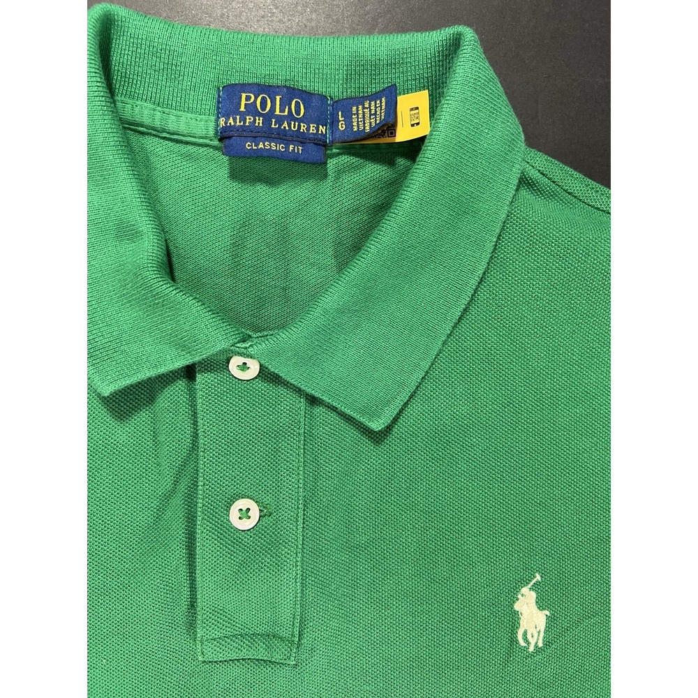 Ralph Lauren Polo Shirt Youth Size Large Green - Picture 2 of 4